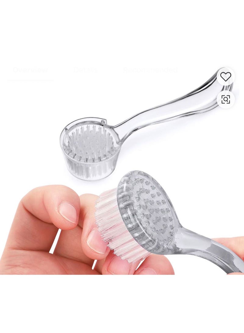 فرشاة تنظيف الوجه اليدوية، مقشر وجه سيليكون غير كهربائي، لتنظيف عميق وتقشير لطيف وإزالة الرؤوس السوداء والتدليك، لجميع أنواع البشرة، [متعدد الألوان] - Image 4