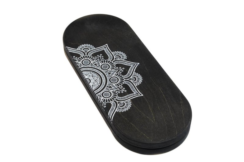HandCraftoria Sadhu Board With Galvanic Dynamic Nails for Yoga Practice - Handmade Wooden Relaxation Board for Acupuncture Massage, Standing on Feet - Yoga Gift (Nails 0.31 Inch, 8mm) - Image 2