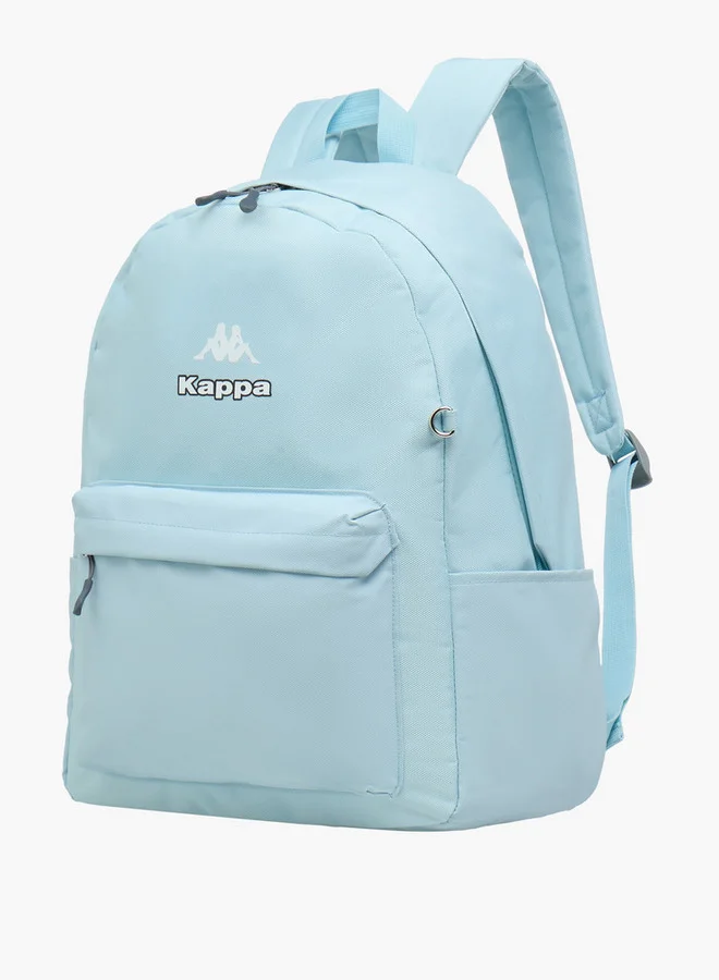 Kappa Logo Print School Backpack with Pencil Pouch - 46x38x15 cm