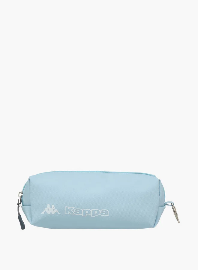 Kappa Logo Print School Backpack with Pencil Pouch - 46x38x15 cm