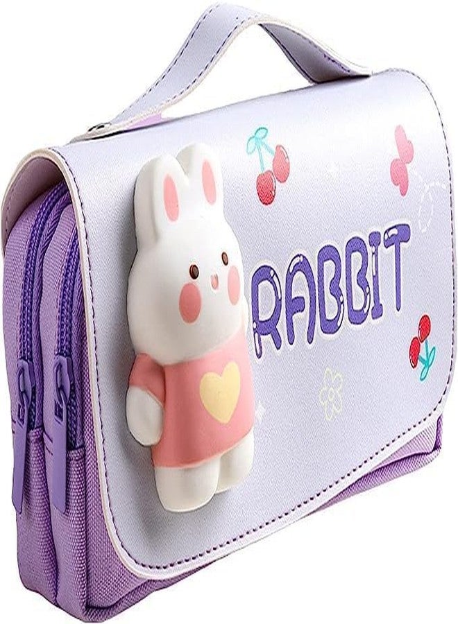 Teksbar Plastic Kids Space Pencil Box, Suitcase Style Password Lock Pencil Case, Multi-Layer (Soft Pencil Pouch) - Image 2