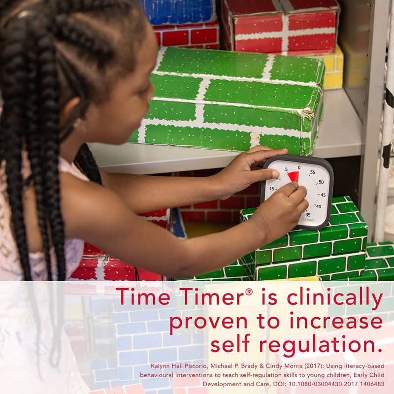 TIME TIMER MOD (Charcoal), A Visual Countdown 60 Minute Timer for Classrooms, Meetings, Kids and Adults Office and Homeschooling Tool with Silent Operation and Interchangeable Silicone Cover - Image 5