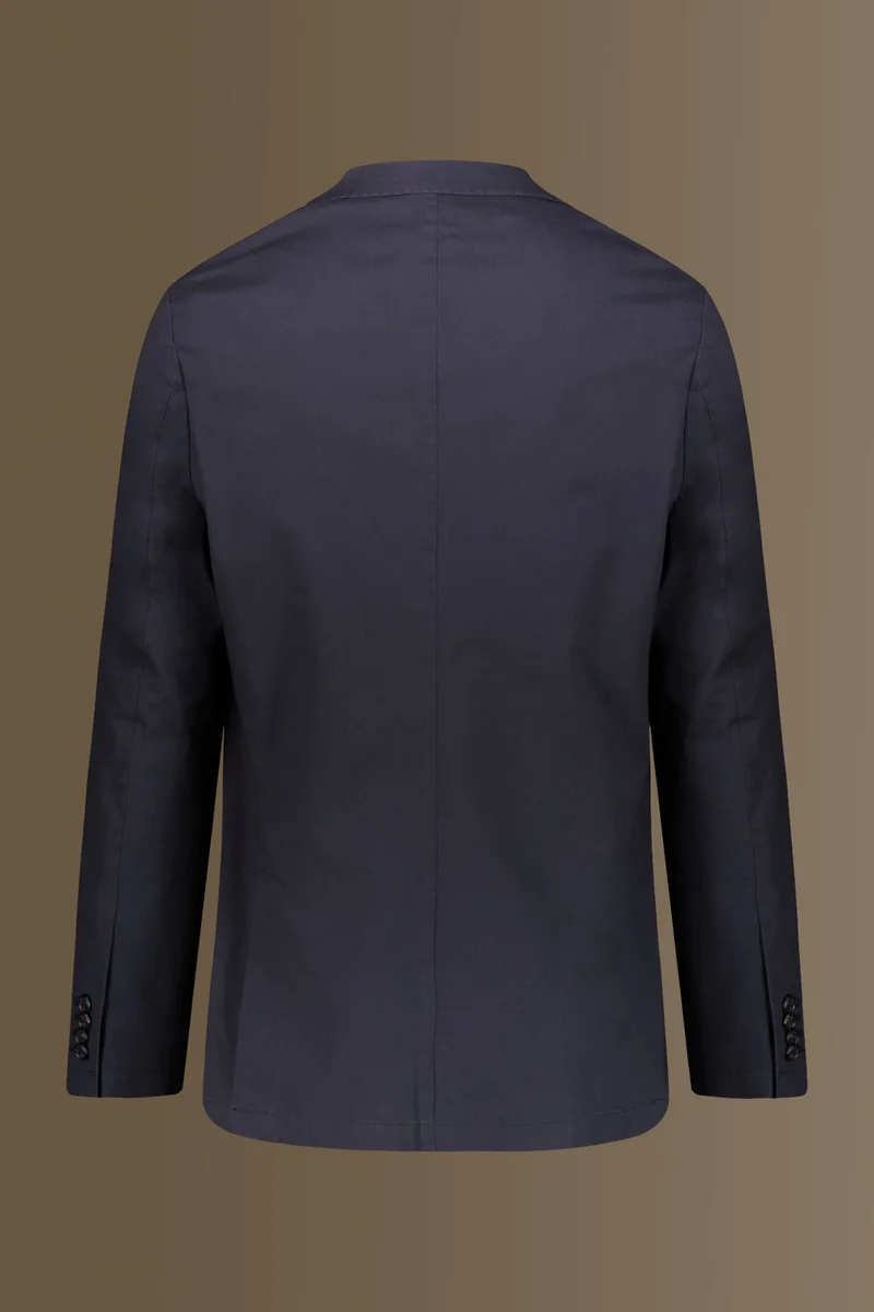 Doppelganger Blue Single breasted jacket patch pocket - DK Blue for Men | Best Price UAE