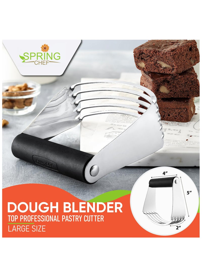 Dominy Dough Blender ,Top Professional Pastry Cutter ,Stainless Steel Pastry Blender Pastry Cutter, Dough Blender, Stainless Steel Blades High Quality Dough Blender Made of Top Quality Stainless Steel for Home Professional Use  - Image 2