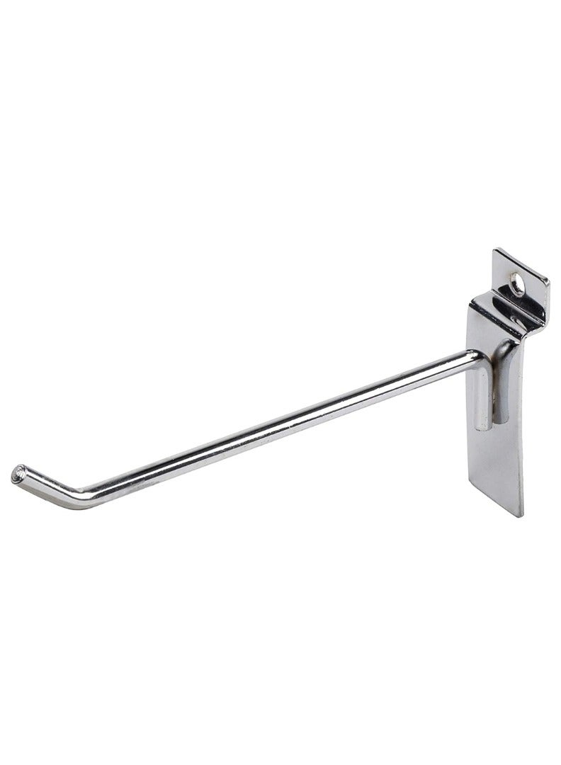 KNP KNP Chrome Plated Slide Board Assorted Slat Wall Display Hooks 8cm are durable and versatile hooks designed for retail stores, workshops, garages  - Image 1