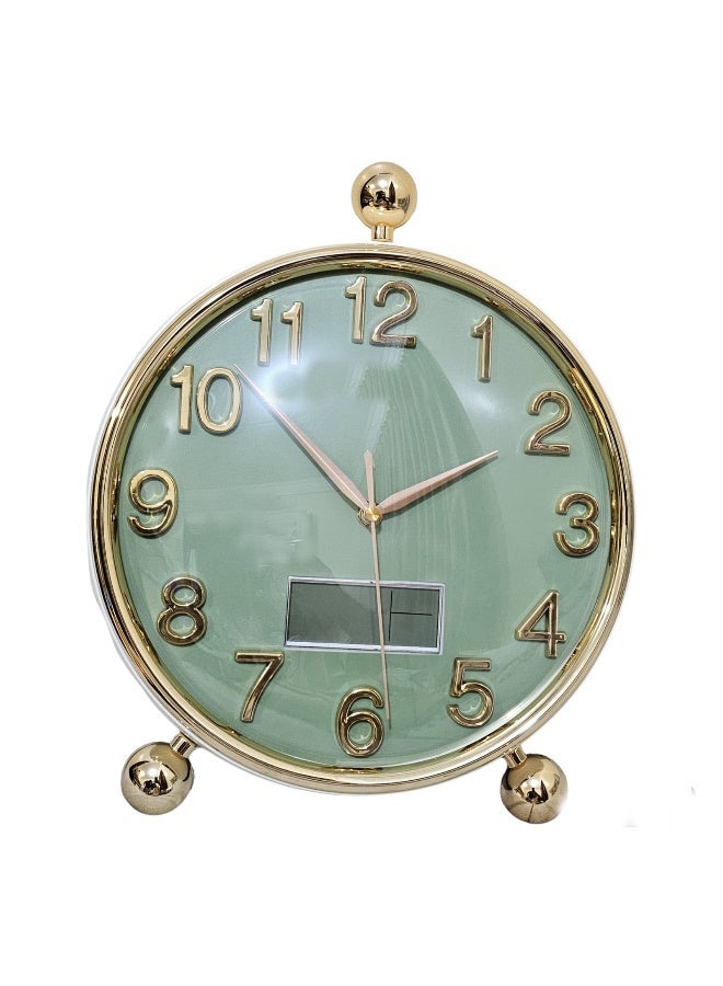 Analog clock combined with a new decorative electronic clock, 27 cm in diameter - Image 4