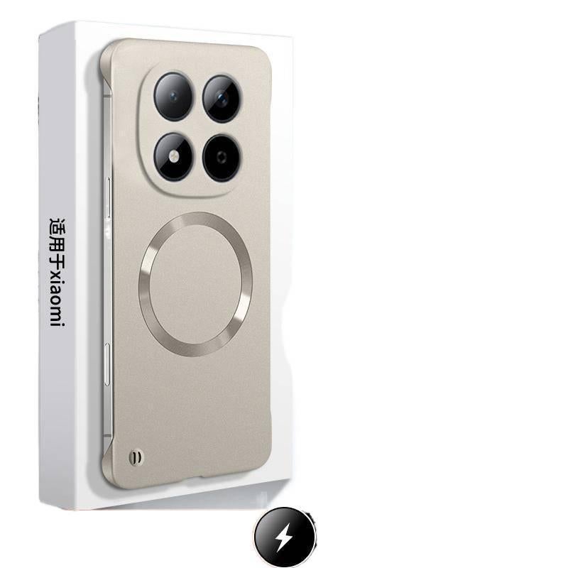 BB غطاء MagSafe بPC لـ Redmi Note 15 مع مغناطيس قوي وملمس غير لامع مع رفيع جدًا مع نصف غطاء باللون معدني مغناطيسي باللون الأحمر - Image 1