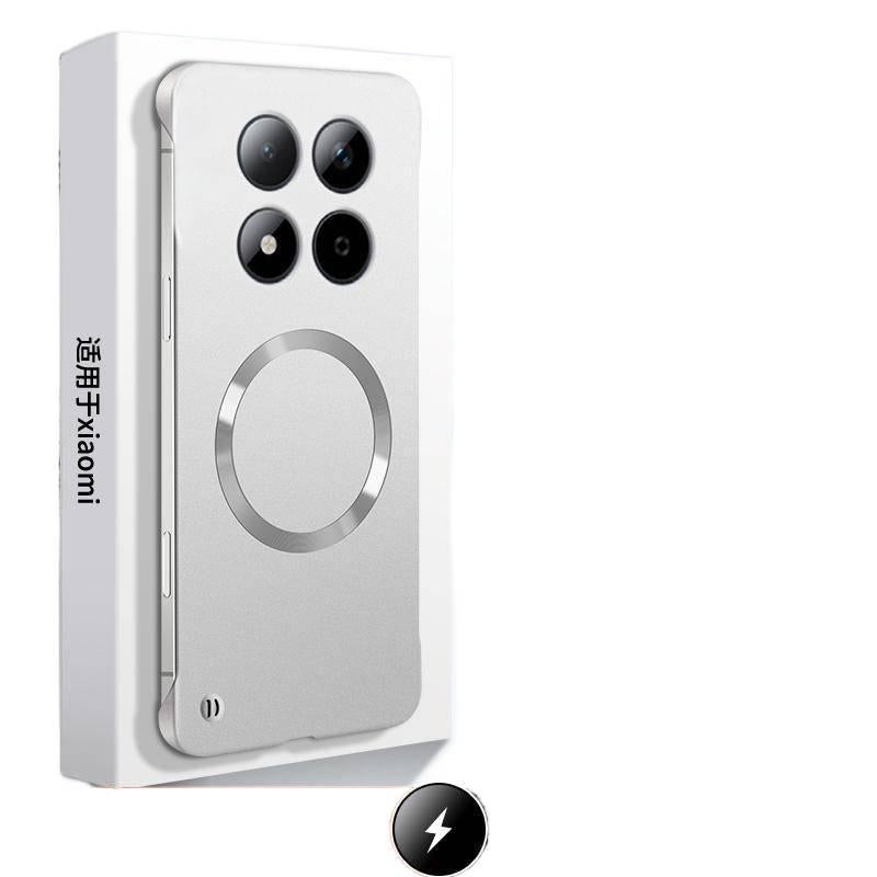 BB غطاء MagSafe بPC لـ Redmi Note 15 مع مغناطيس قوي وملمس غير لامع مع رفيع جدًا مع نصف غطاء باللون معدني مغناطيسي باللون الأحمر - Image 2