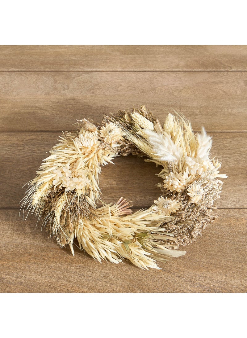 Home Box Miley Dried Flower Wreath with Natural Aroma Oil 28 x 30 x 5 cm  - Image 1
