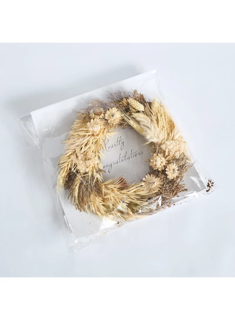 Home Box Miley Dried Flower Wreath with Natural Aroma Oil 28 x 30 x 5 cm