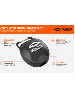 Shock Doctor SD MOUTHGUARD CASE CHROME BLACK STANDARD  - Image 2