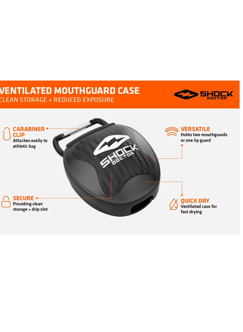 Shock Doctor SD MOUTHGUARD CASE CHROME BLACK STANDARD  - Image 2