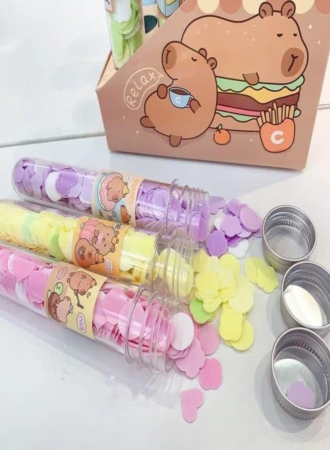 Flytouch Disposable Mini Soft Paper Hand Washing Soap Tubes Bottle for Travel (Pack of 8) - Image 2