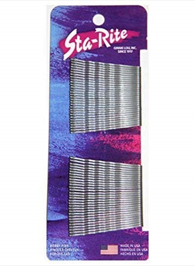 Sta-Rite Bobby Pins 1353 Silver 60 count - Image 1