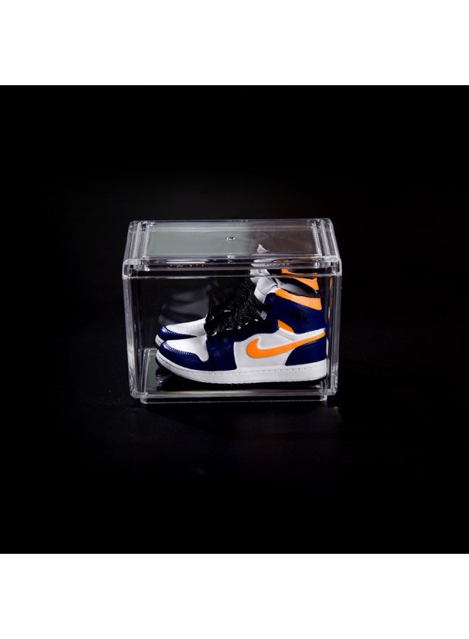 Creative Diy Model Desktop Decoration For Boys And Girls Birthday Gift Trendy Mini AJ Sneakers Shoes Wall-Color:1 Lakers Scratch - Image 1