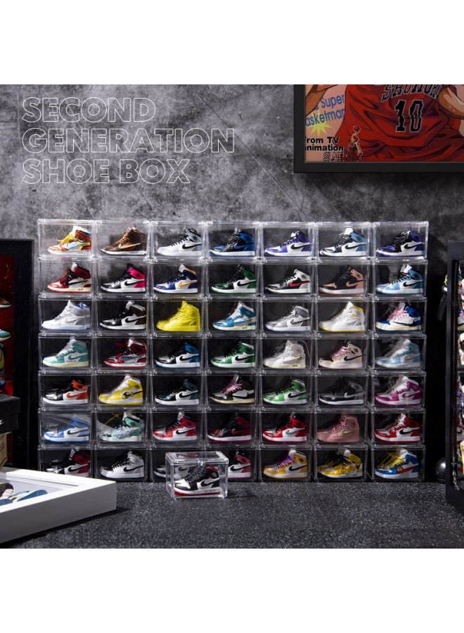 Creative Diy Model Desktop Decoration For Boys And Girls Birthday Gift Trendy Mini AJ Sneakers Shoes Wall-Color:1 Lakers Scratch - Image 4