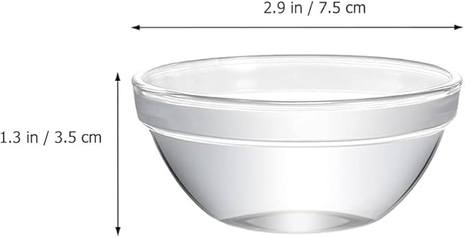 VAGHASIYA ENTERPRISE VAGHASIYA ENTERPRISE Glass Bowls for Kitchen Prep Dessert Dips and Candy Dishes Cake Snack Bowl Or Nut Bowls and Microwave Safe Clear Glass Bowls for Mixing Set of 6120 ML - Image 3