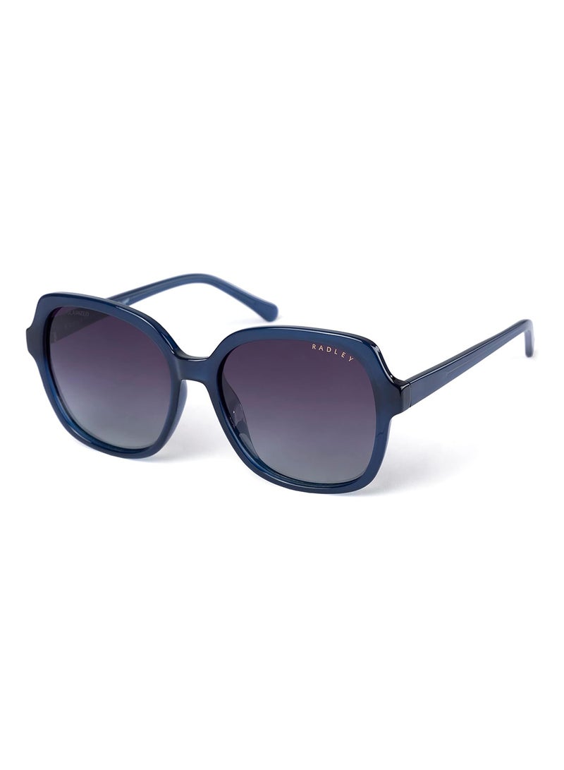 Radley نظارات شمسية مستديرة للنساء RDS-6505 مزودة بفلتر قطبي زرقاء 57 مم - Image 1
