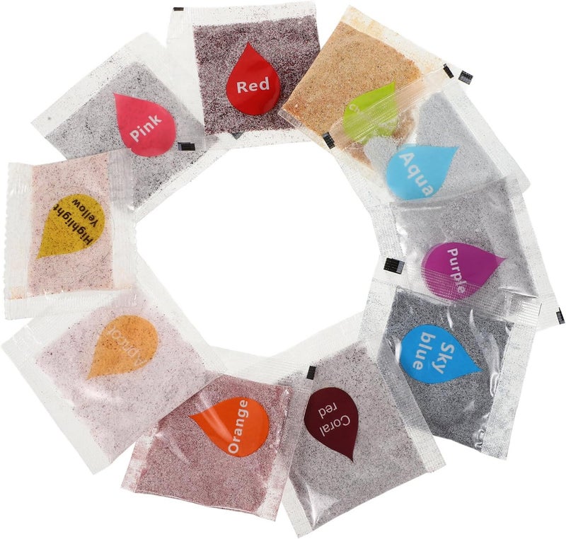 Operitacx 10pcs Vibrant Tie Dye Pigment Powder for DIY Fabric Art Non-Fading Easy Use Colors for Clothing Hats and Crafts for Boys and Girls and - Image 1