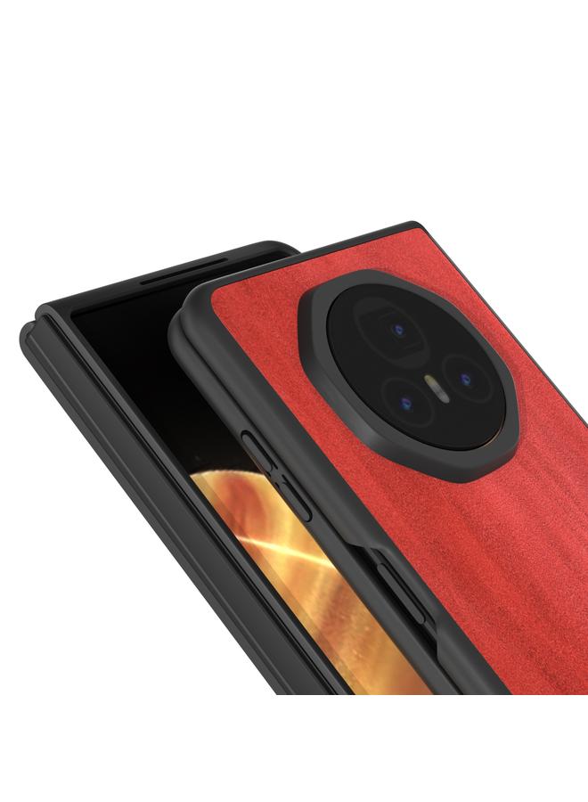 اس-توب جراب لهاتف Honor Magic V3 بإطار أسود وجلد العجل بلونين من مادة البولي يوريثين - Image 4