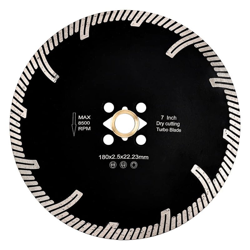 Casaverde Granite Cutting Blade 7" Diamond Turbo Blade for Granite,Marble,Engineered Stone and Ceramic Tile - Image 2