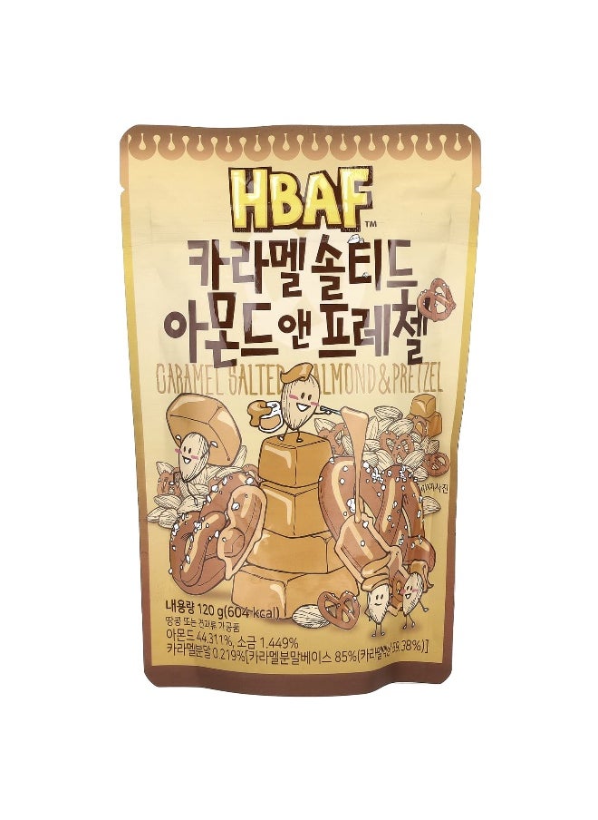 HBAF HBAF, Caramel Salted Almond & Pretzel , 4.23 oz (120 g)  - Image 1