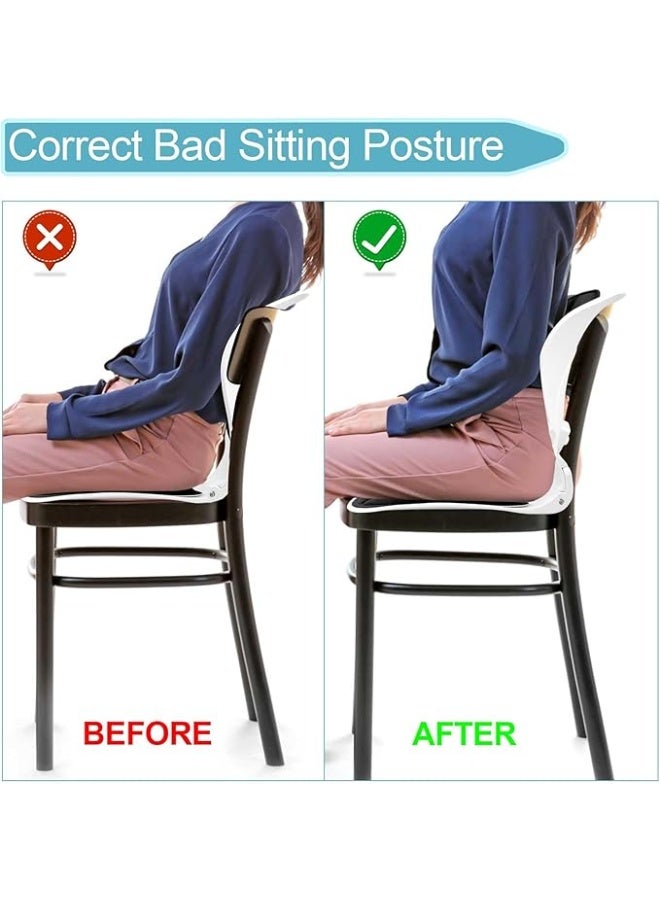 DUNISO وسادة دعم المقعد والظهر، وسادة ظهر من فوم الذاكرة الطبية، تخفف من عرق النسا، وآلام أسفل الظهر والعصعص، قابلة للتعديل، مريحة، قابلة للغسل، وسادة متعددة الاستخدامات للسيارة والمكتب - Image 5