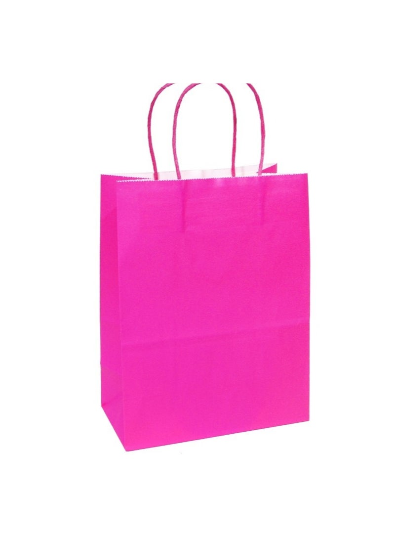 PRIMA 12 Piece Paper Gift Bag Set 25x19x10 Cm Pink 