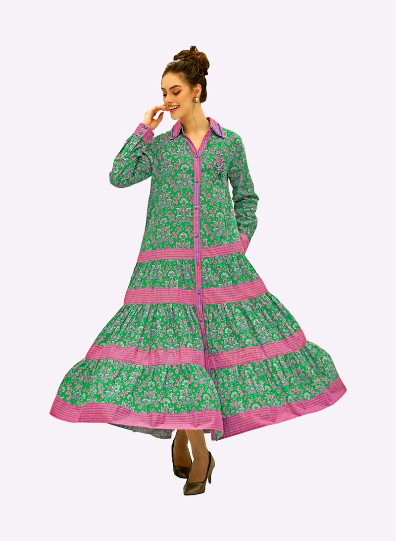 Sara Arabia Retro Maxi Jalabiya - Image 1