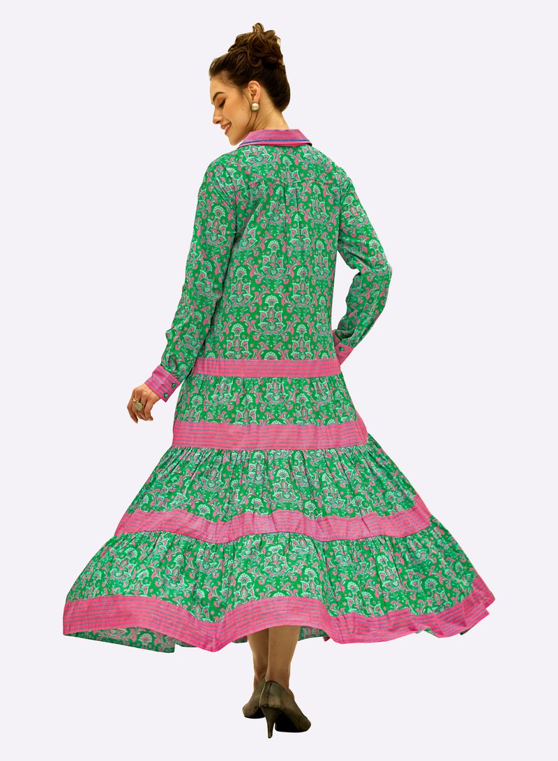 Sara Arabia Retro Maxi Jalabiya - Image 2