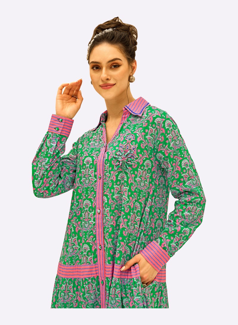 Sara Arabia Retro Maxi Jalabiya - Image 3