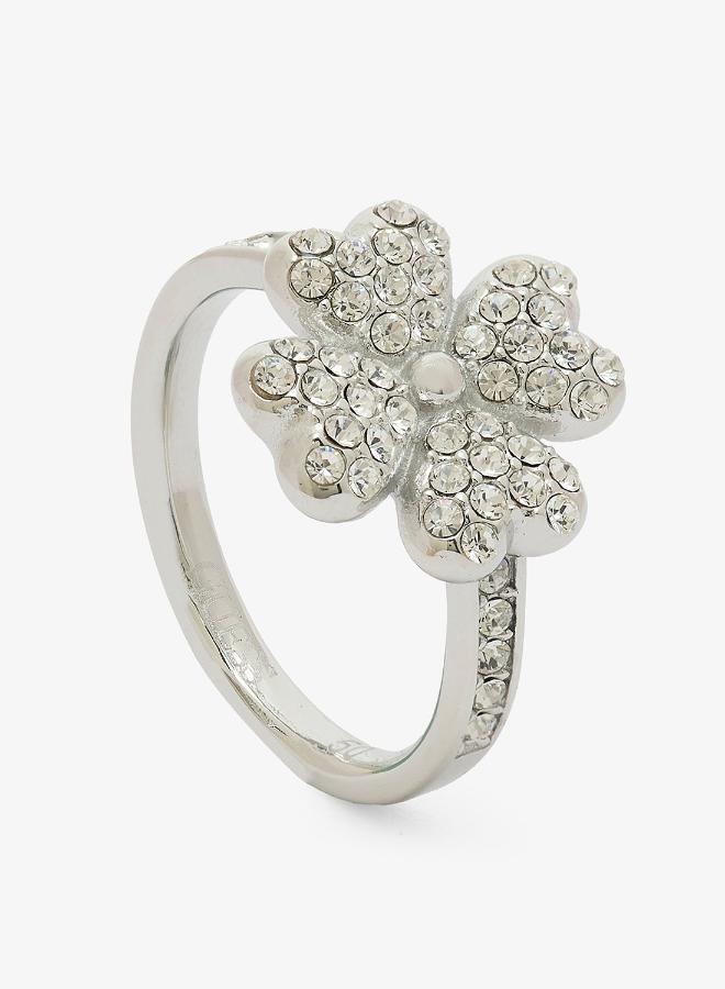 GUESS Lucky Charm Pave Ring - Image 3