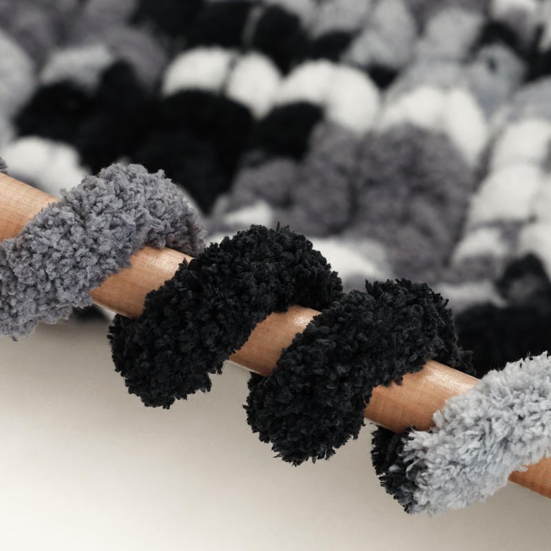 mellobello Jumbo Chunky Yarn for Hand Knitting - Super Thick Chenille Chunky Yarn for Crocheting - Extra Soft Bulky Fluffy Blanket Big Yarns 8 Jumbo Pack (27yds,8 oz Each Skein) - Image 5
