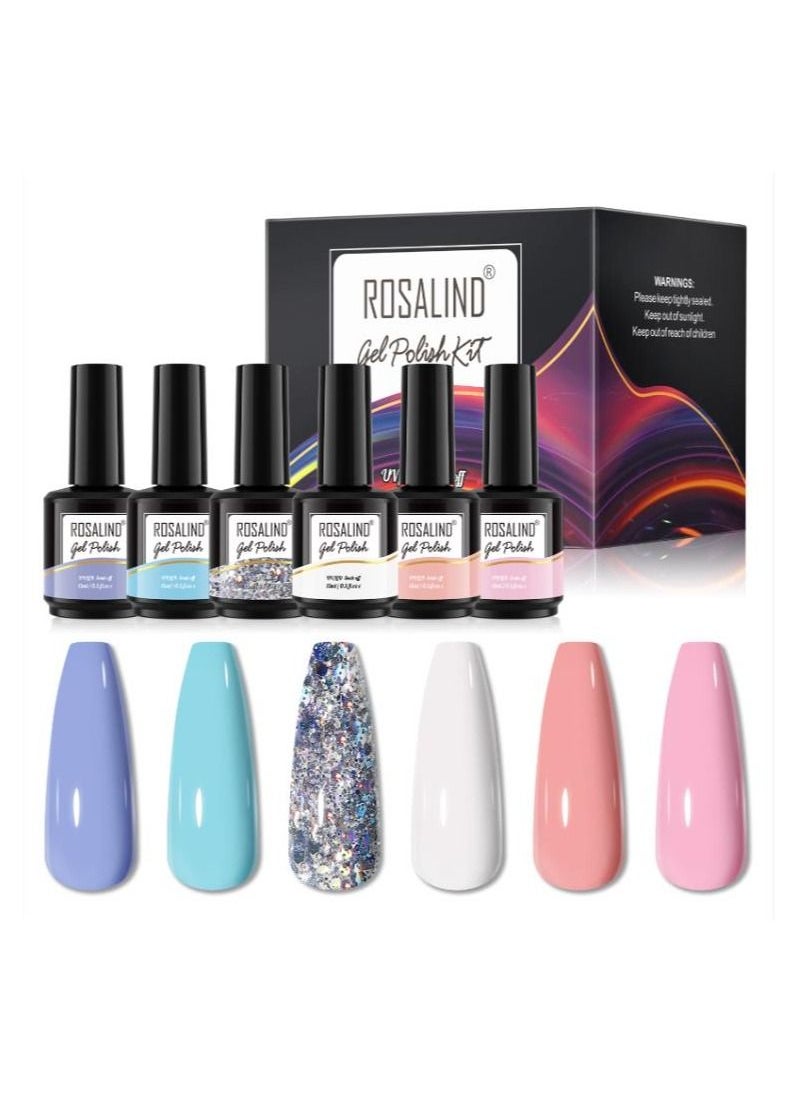 Rosalind ROSALIND 6PCS Gel Nail Polish Set  - Image 1