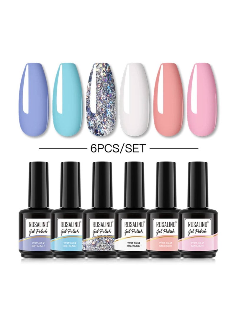 Rosalind ROSALIND 6PCS Gel Nail Polish Set  - Image 2