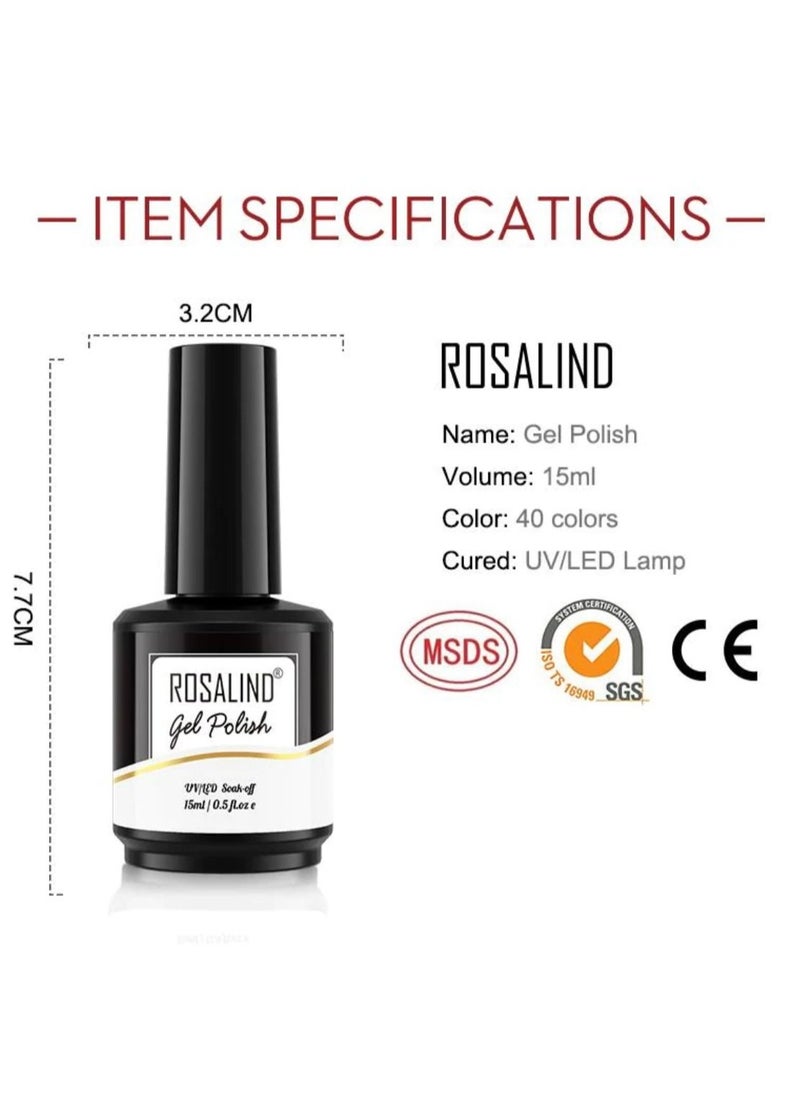 Rosalind ROSALIND 6PCS Gel Nail Polish Set  - Image 4