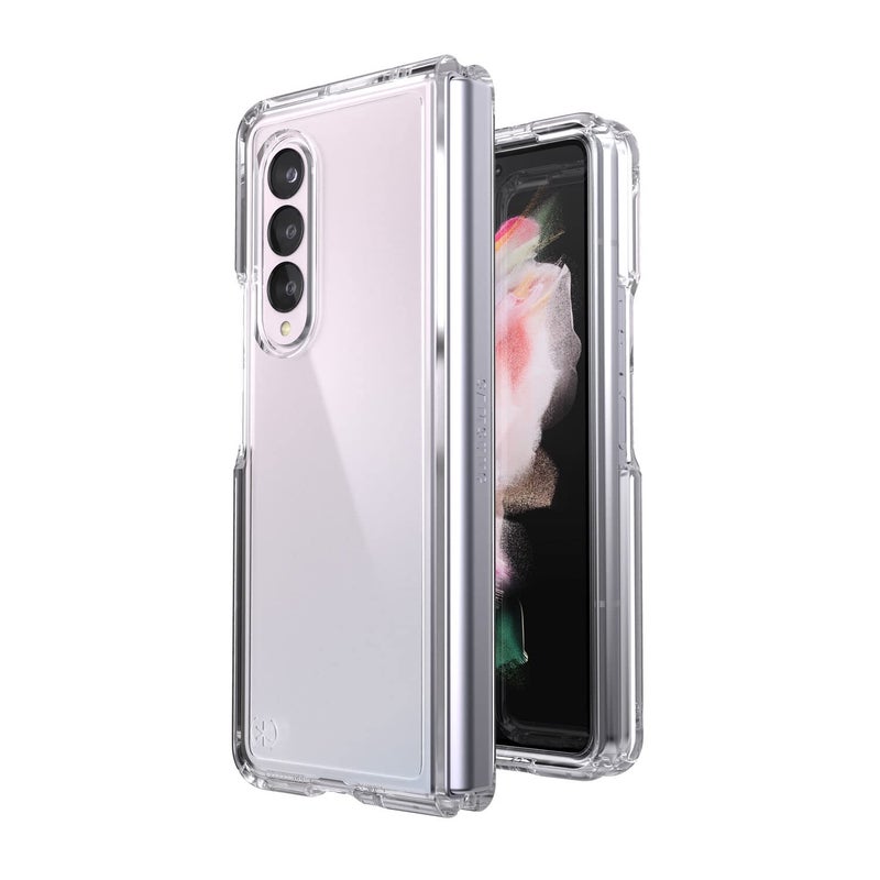 Speck Samsung Galaxy Z Fold3 5G Case - Drop Protection, Scratch Resistant & Shock-Absorbent Case for Fold Samsung Galaxy Fold3 5G - Slim Design Grip Protection - Presidio Perfect Clear Case - Image 3