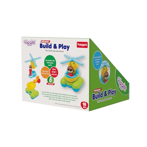 Giggles - Build N Play Helicopter, DIY Activity Toy with Pull Back, Improves Logical Thinking, 3 Years & Above, Infant and Preschool Toys (Multicolor) - Image 3