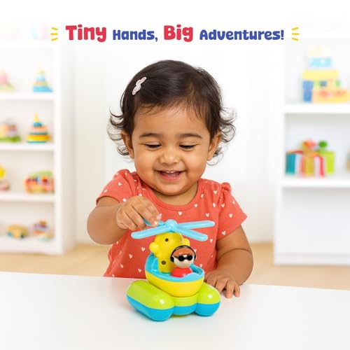 Giggles - Build N Play Helicopter, DIY Activity Toy with Pull Back, Improves Logical Thinking, 3 Years & Above, Infant and Preschool Toys (Multicolor) - Image 4