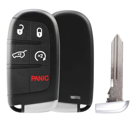 NPAUTO بديل مفتاح السيارة الذكي لجيب جراند شيروكي 2014 2015 2016 2017 2018 2019 2020 2021 2022 - دخول بدون مفتاح، تحكم عن بُعد، بدء تشغيل عن بُعد، مفاتيح قريبة، M3N-40821302، 68143505AC، 68143505AA - Image 1