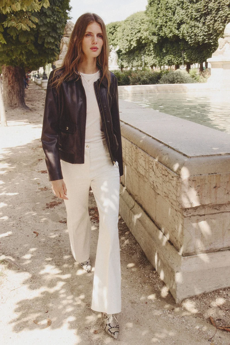 H&M Flared twill trousers