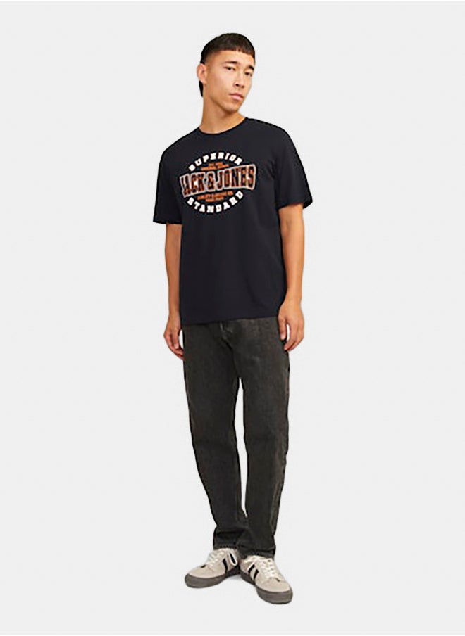 JACK & JONES Jjelogo Tee Ss O-Neck 2 Col Aw24 Sn  - Image 1
