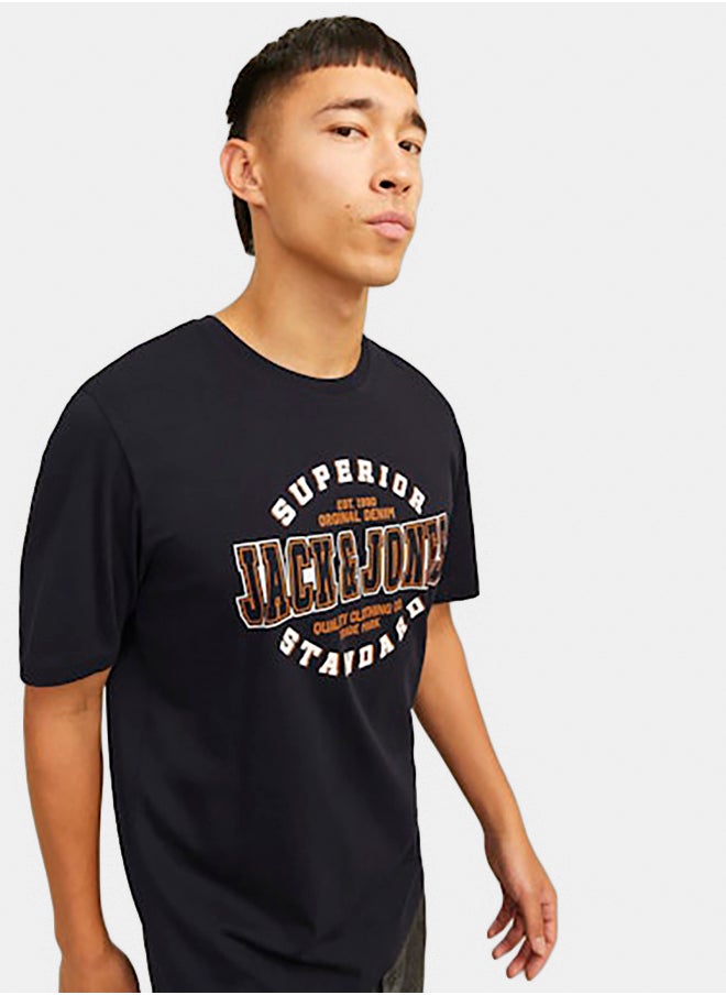 JACK & JONES Jjelogo Tee Ss O-Neck 2 Col Aw24 Sn  - Image 3