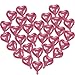 Raiten 100 Pcs Heart Foil Balloons 10 Inch Heart Romantic Love Shaped Balloons Valentine Decorations for Valentines Day Wedding Proposal Birthday PartyPink - Image 2