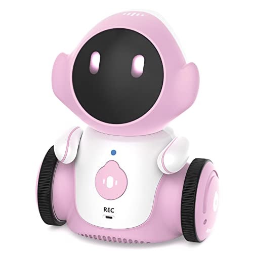 GILOBABY Robot Toys, Rechargeable Smart Talking Toys for Kids, Intelligent Robotic with Voice Controlled Touch Sensor, Singing, Dancing, Recording, Repeat, Birthday Gifts for Girls Ages 6+ Years Pink - Image 1