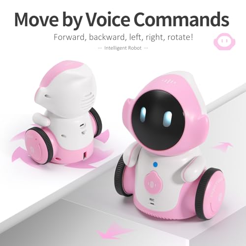 GILOBABY Robot Toys, Rechargeable Smart Talking Toys for Kids, Intelligent Robotic with Voice Controlled Touch Sensor, Singing, Dancing, Recording, Repeat, Birthday Gifts for Girls Ages 6+ Years Pink - Image 4