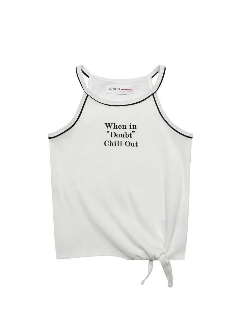 مينوتي Kids Girls Ribbed Vest Top