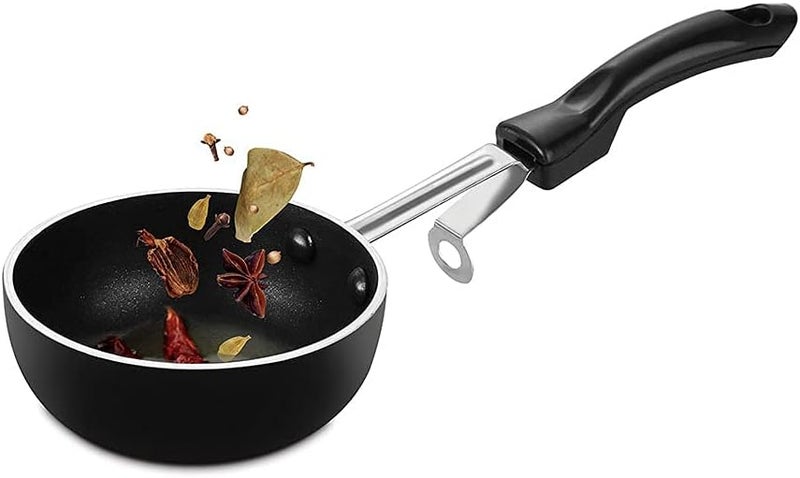 177 Non Stick Tadka Pan, Black, W 12.0 x H 6.0 x D 30.0 cm, Aluminum - Image 1
