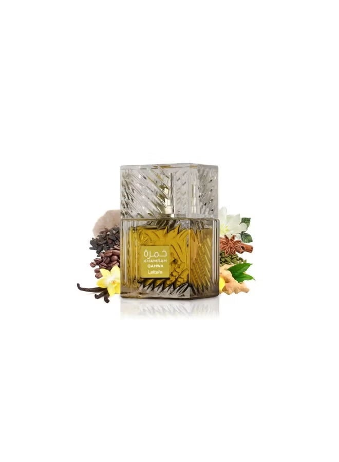 Lattafa KHAMRAH QAHWA Unisex Eau De Parfum by Lattafa 100ml - Image 4
