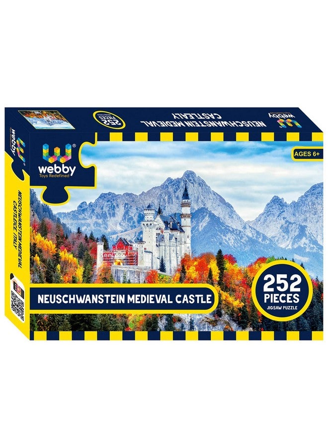 Webby Neuschwanstein Medieval Castle Jigsaw Puzzle For Kid, 252 Pieces - Image 1
